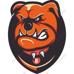 Fierce Bulldog Mascot
