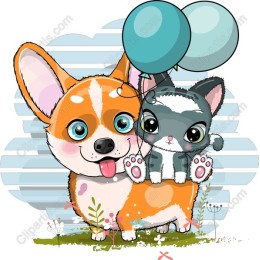 Corgi and Kitten Celebration