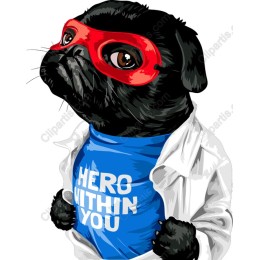 Heroic Pug HERO WITHIN YOU