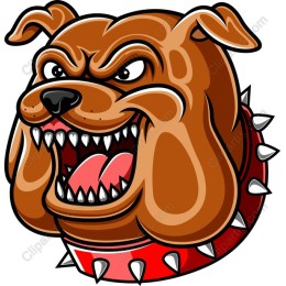Fierce Bulldog Head