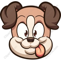 Playful Cartoon Dog
