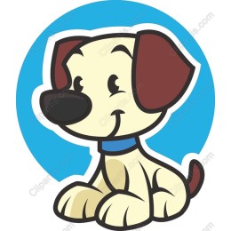 Charming Cartoon Puppy
