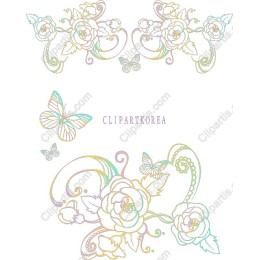 Elegant Floral with Butterflies