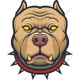 Fierce Pit Bull Head