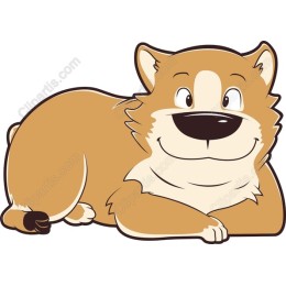 Playful Cartoon Dog
