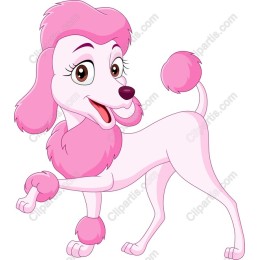 Vibrant Pink Poodle