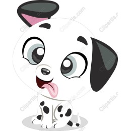 Charming Cartoon Puppy