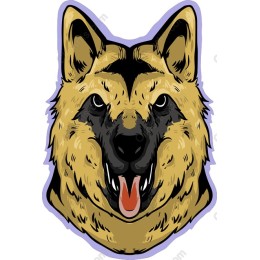 German Shepherd Head