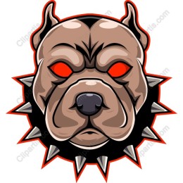 Fierce Pit Bull Head