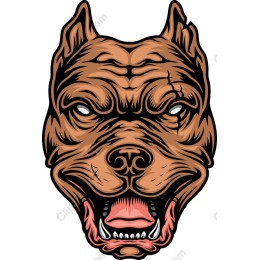 Fierce Pit Bull Head