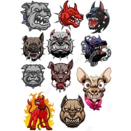 Ferocious Dog Head Bundle