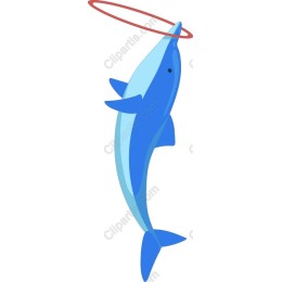 Playful Dolphin with Halo