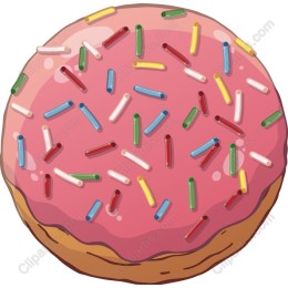 Pink Frosted Donut