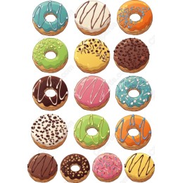 Colorful Donut Set