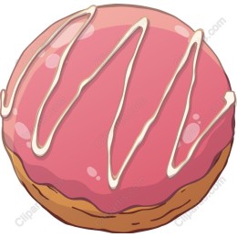 Pink Iced Donut