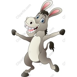 Cartoon Donkey Delight