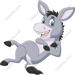 Cheerful Cartoon Donkey