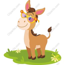Cute Sunglasses Donkey