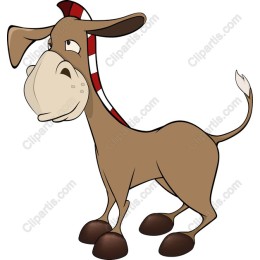 Charming Cartoon Donkey