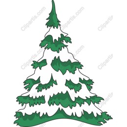 Snow-Capped Evergreen Tree