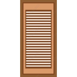 Stylish Wooden Louvered Door