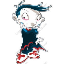 Playful Vampire Cartoon