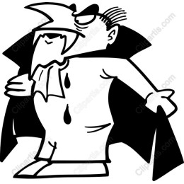 Whimsical Cartoon Vampire
