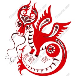 Vibrant Red Dragon