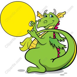 Charming Green Dragon