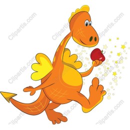 Charming Orange Dragon