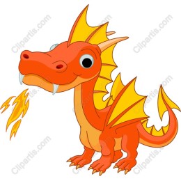 Whimsical Cartoon Dragon