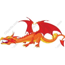 Vibrant Red Dragon