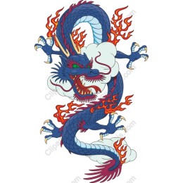 Majestic Blue Dragon