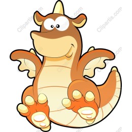 Adorable Cartoon Dragon