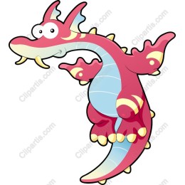 Whimsical Cartoon Dragon