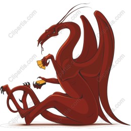 Majestic Red Dragon