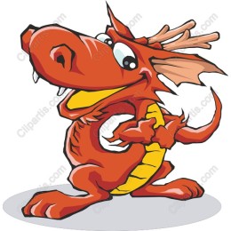 Playful Red Dragon
