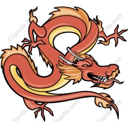 Epic Red and Gold Dragon