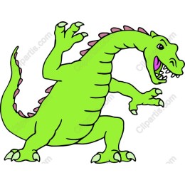 Playful Green Dinosaur