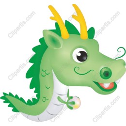 Playful Green Dragon