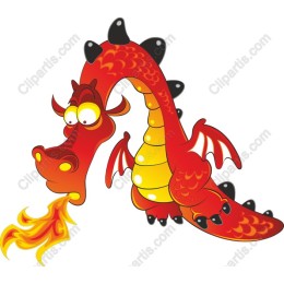Playful Cartoon Dragon