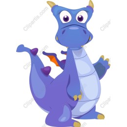 Charming Cartoon Dragon