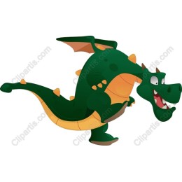 Playful Green Dragon