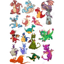 Dragon Fantasy Clipart Bundle