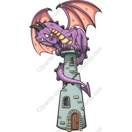 Quirky Purple Dragon