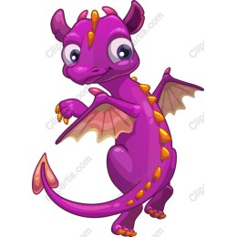 Adorable Purple Dragon