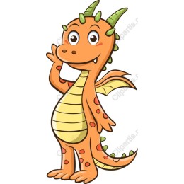 Whimsical Cartoon Dragon