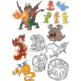 Dragon Clipart Bundle