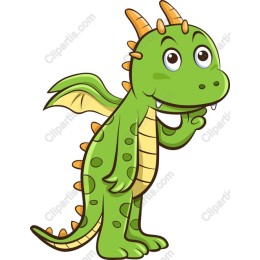 Adorable Green Dragon