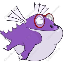 Charming Purple Dragon